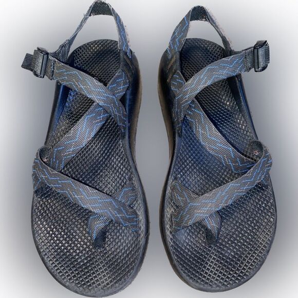 Chaco Men’s Size 11 Blue Black Geometric Z Cloud 2 Sandals - Picture 1 of 6